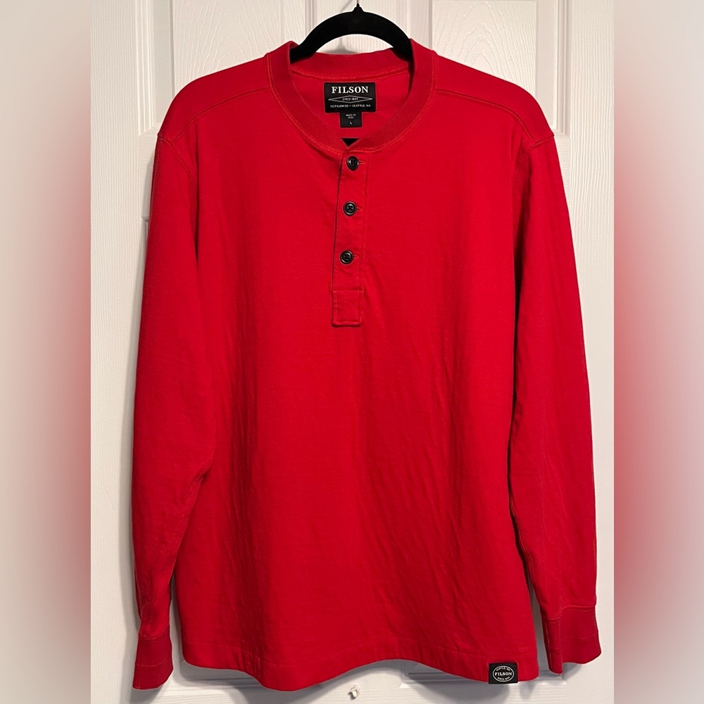Filson, Men’s Double Layer Henley t-shirt, size L